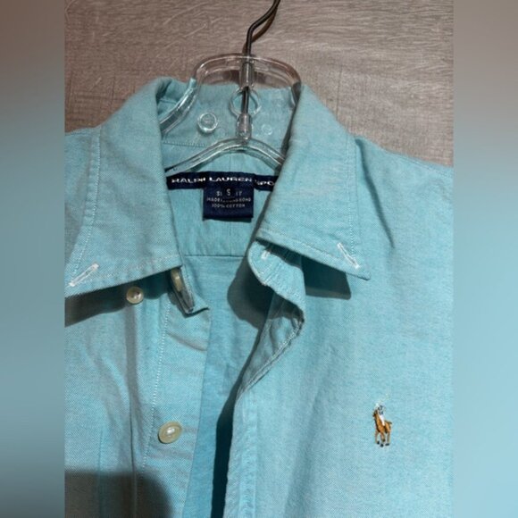 Polo by Ralph Lauren Women's Button Down Oxford Shirt size small - short sleeve - Picture 4 of 8